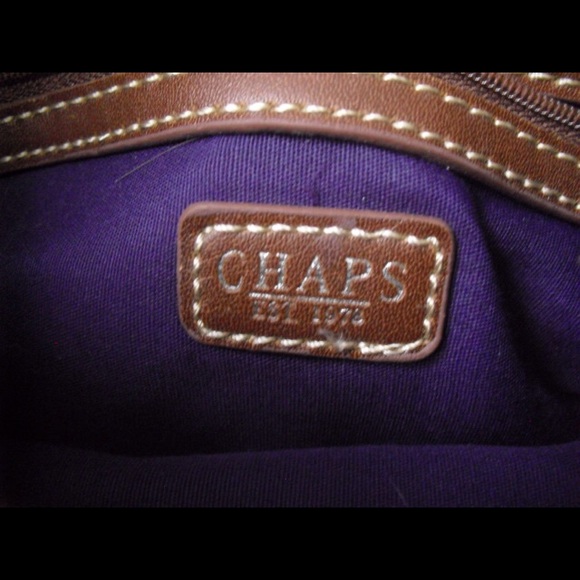 SOLD......Chaps Purple Bag - Picture 5 of 5